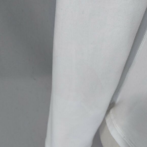 Nike hoodie sweatshirt sweater women's large white gray Dri-FIT long sleeve Flaw - Picture 5 of 11